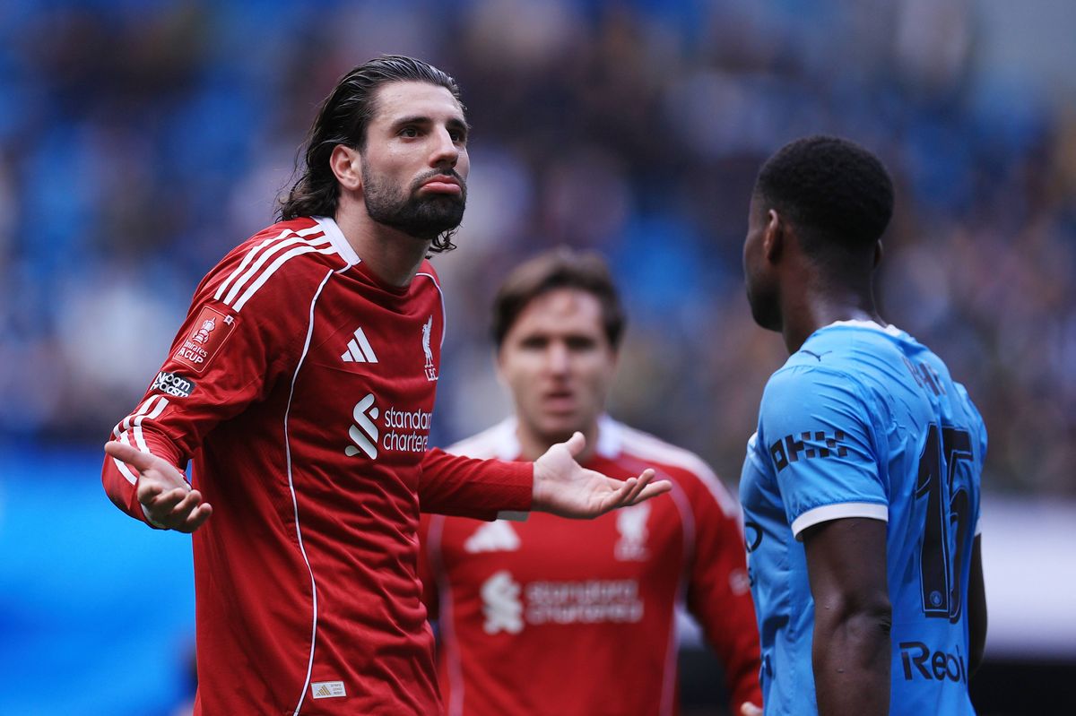 Szoboszlai was spotted gesturing at Liverpool fans