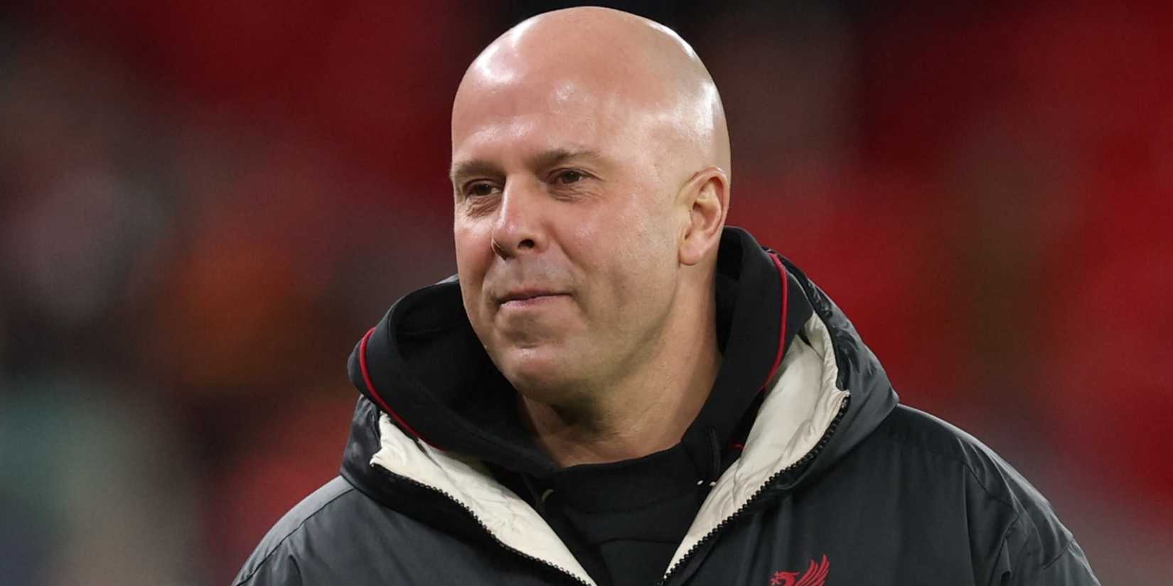 Liverpool manager Arne Slot before the match vs Brighton & Hove Albion