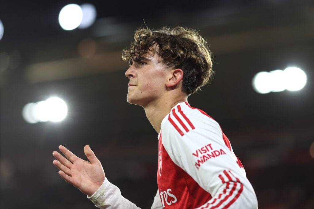 Max Dowman in action for Arsenal