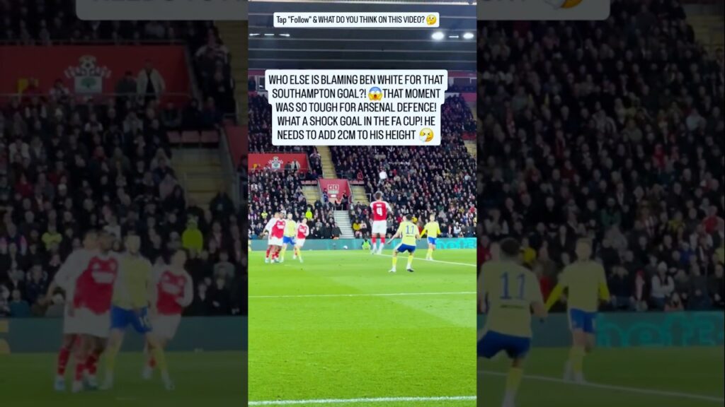 Ben White mistake vs Southampton 😳