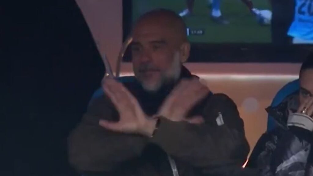 What Pep Guardiola did in stands as Man City get explanation for Liverpool penalty decision What Pep Guardiola did in stands as Man City get explanation for Liverpool penalty decision