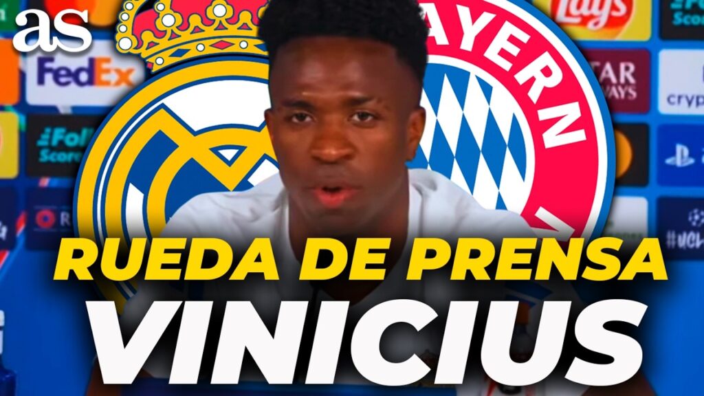 VINICIUS rueda de prensa completa hoy previa al REAL MADRID - BAYERN MUNICH | CHAMPIONS LEAGUE