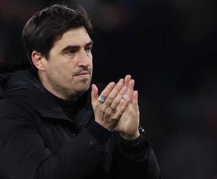 AFC Bournemouth manager Andoni Iraola looks dejected after the match