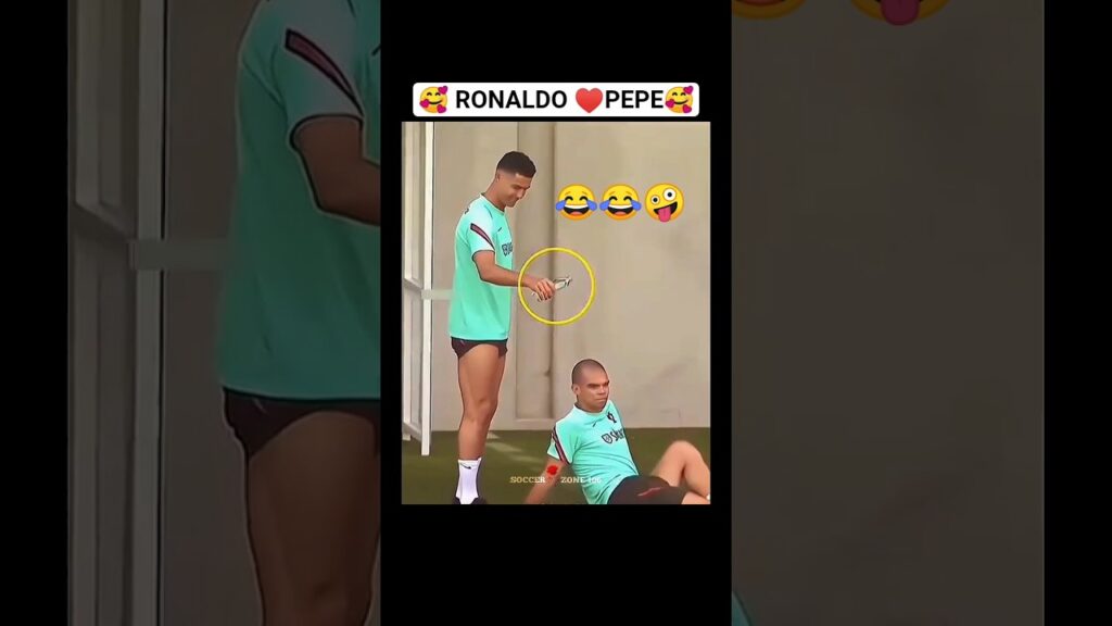 Ronaldo abd pepe friendship 🥰 football friendship and funny moments #football #ronaldo #pepe#friends