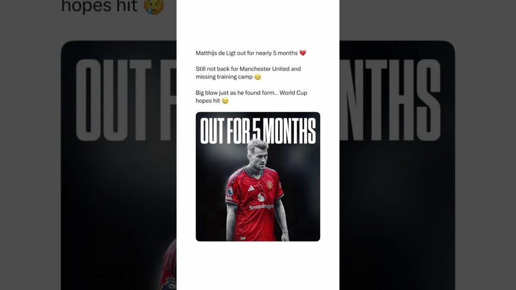 Season Over For De Ligt 💔