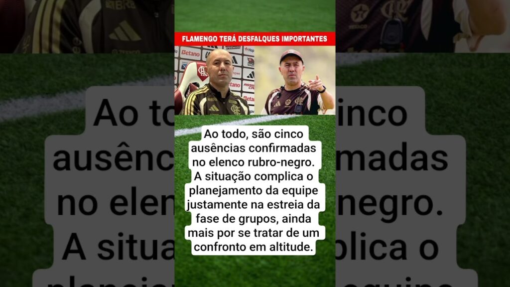 FLAMENGO NÃO TERÁ CEBOLINHA, ALEX SANDRO E LEONARDO JARDIM GANHA DOR DE CABEÇA