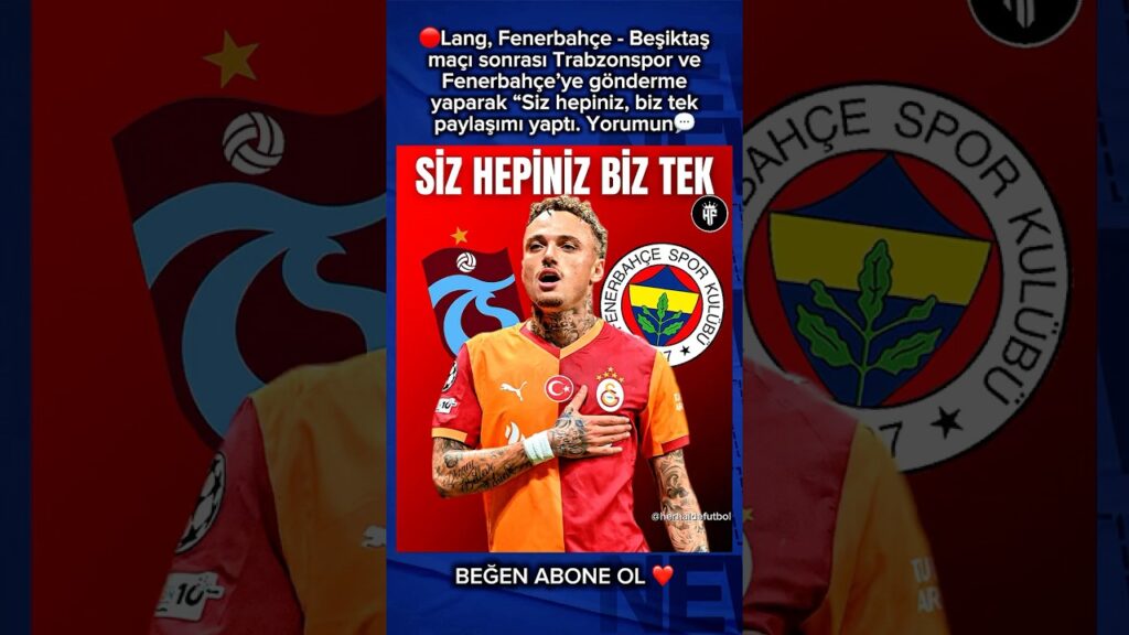 Galatasaray’da Noa Lang’dan Fenerbahçe ve Trabzonspor’a göndermeli paylaşım! #galatasaray #futbol