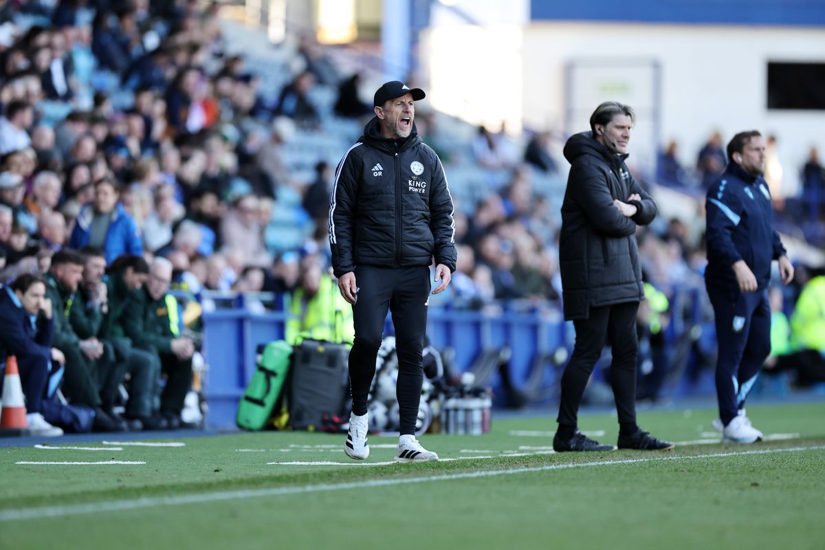 Leicester City manager Gary Rowett during the Sky Bet Championship match between Sheffield Wednesday and Leicester City at Hillsborough