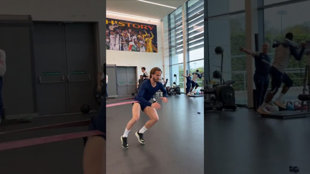 JAMES MADDISON: The Spurs Midfielder Working Hard in the Gym at Hotspur Way