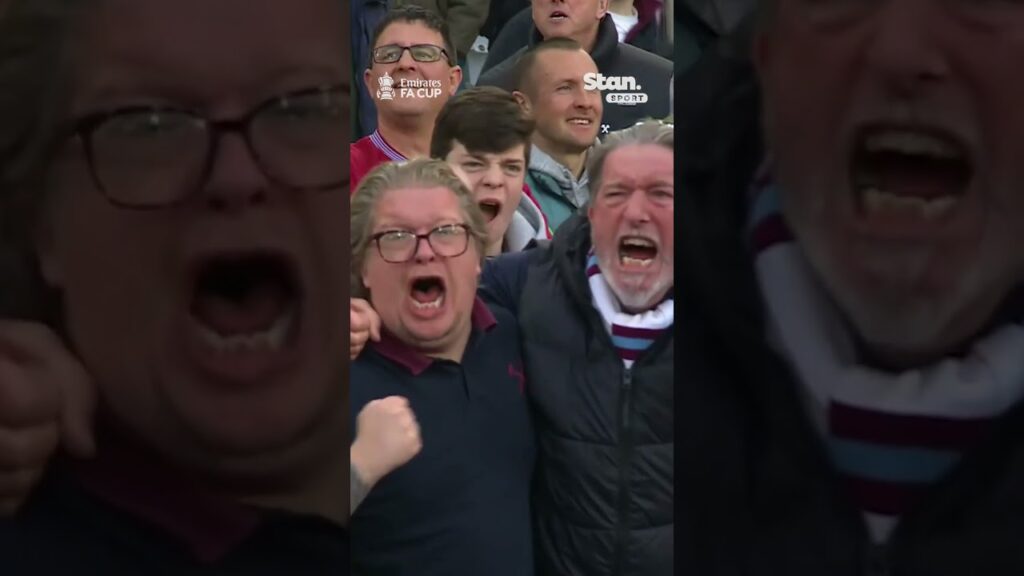 Absolute LIMBS from West Ham fans following Axel Disasi's equaliser 🤯#FACup