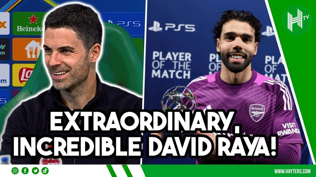 EXTRAORDINARY, INCREDIBLE David Raya | Mikel Arteta | Sporting 0-1 Arsenal