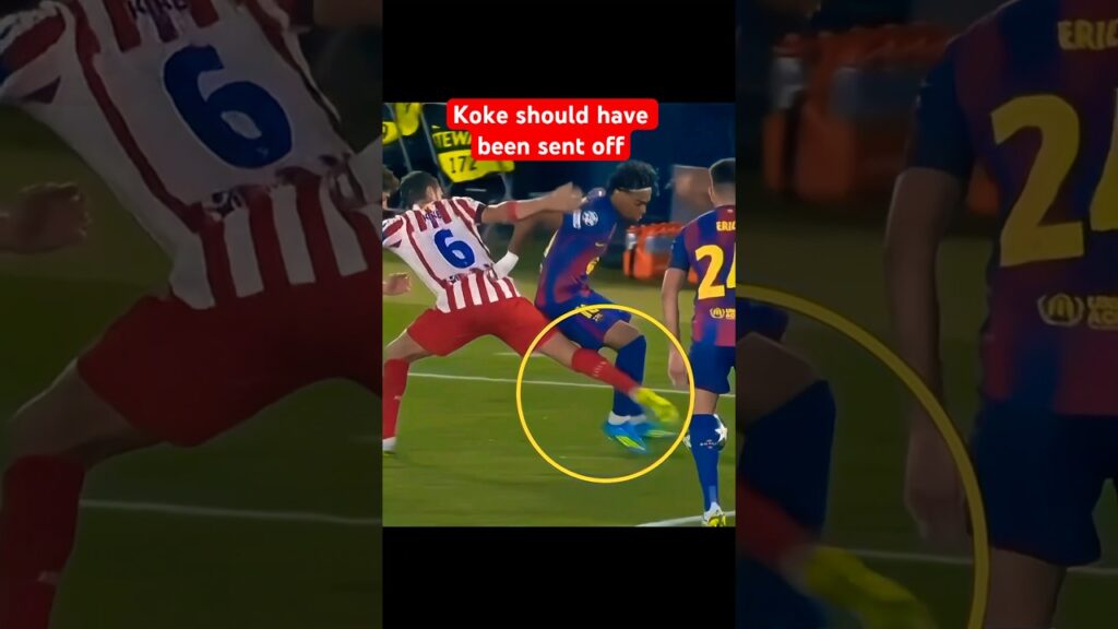 Koke should have received a red card