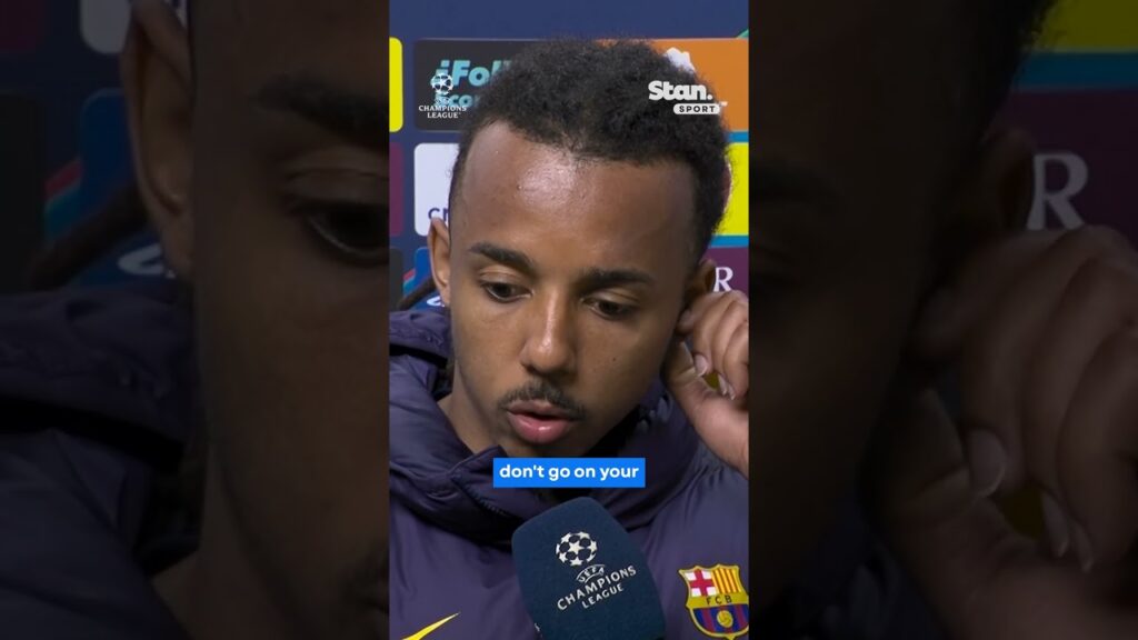 'It's a CLEAR penalty' 😤 Jules Kounde not happy with referee after Barcelona loss #UCL #Barcelona