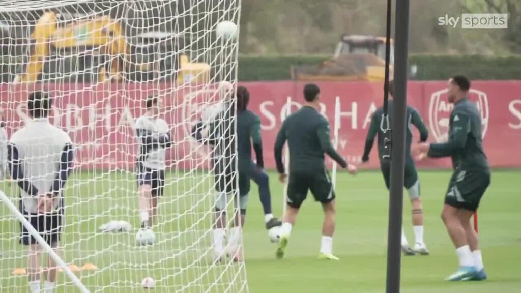 Eberechi Eze has returned to Arsenal training after recovering from a calf injury
