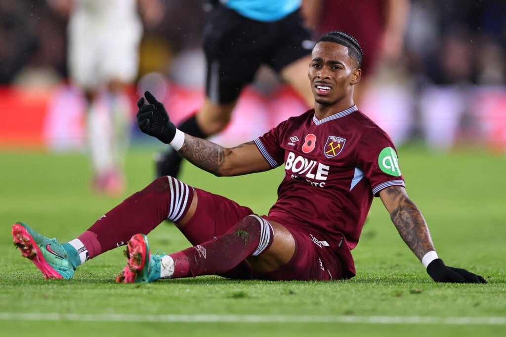 Crysencio Summerville during Leeds United v West Ham United - Premier League