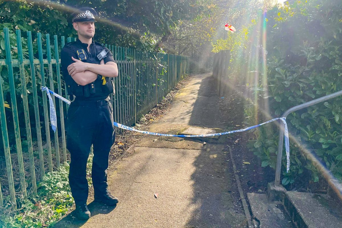 Police presence at Wadhurst Gardens, Southampton