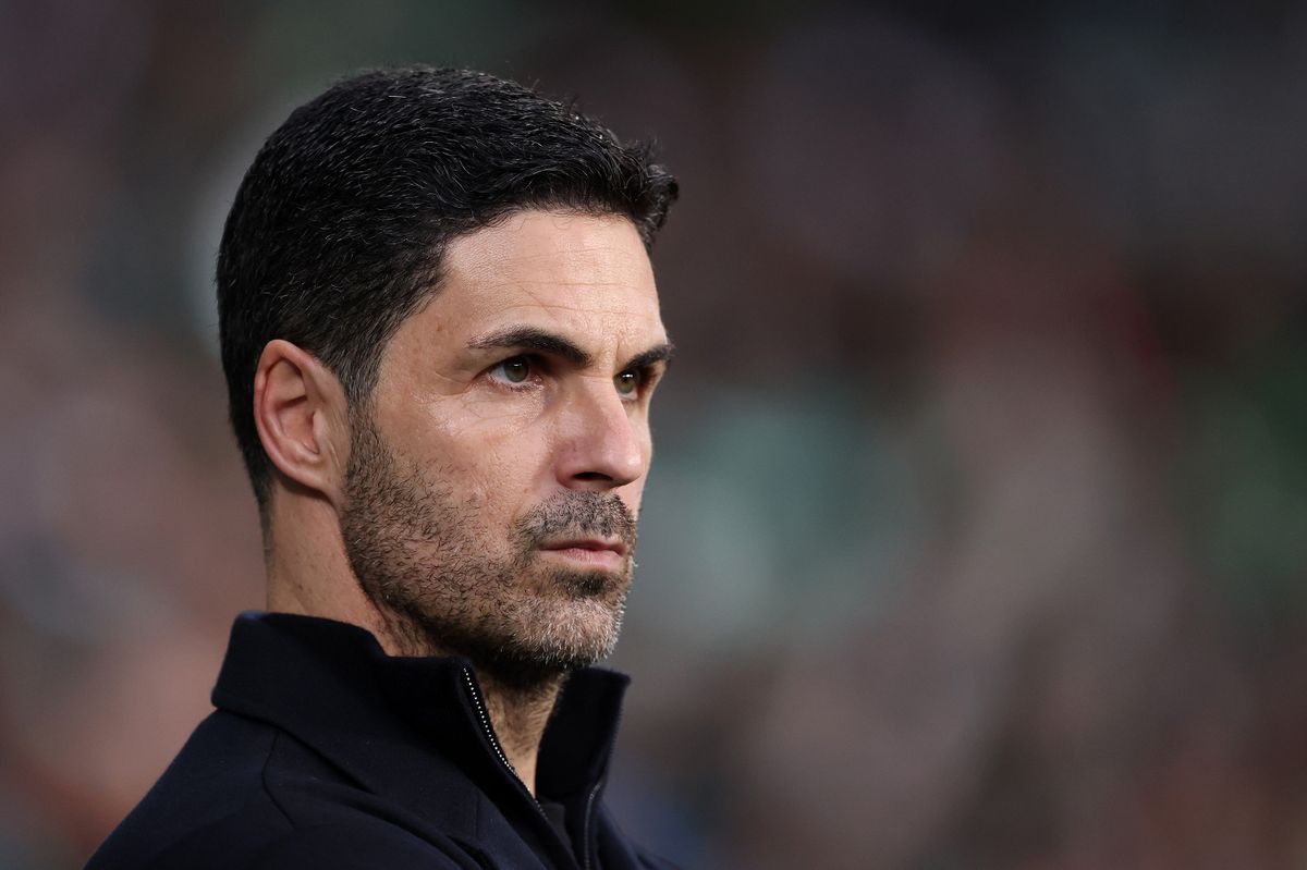 Mikel Arteta during Sporting CP vs Arsenal