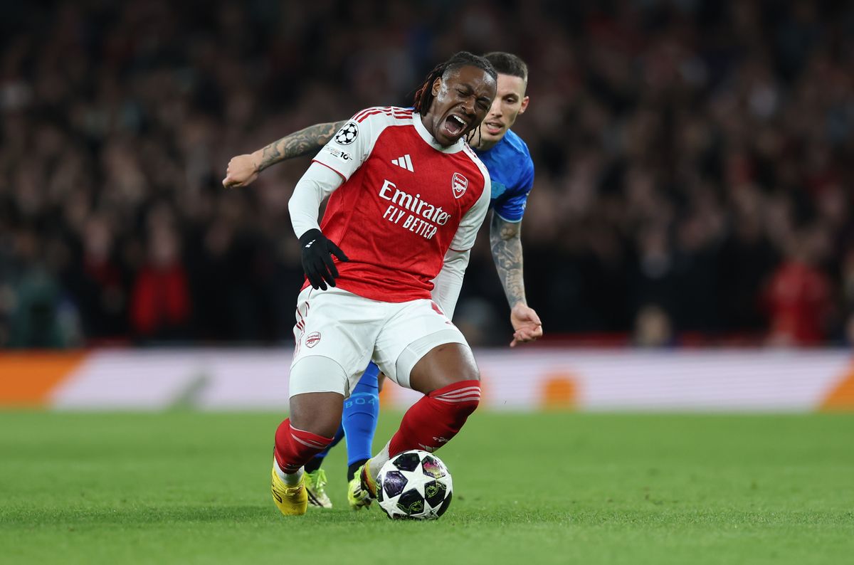 Ebere Eze during Arsenal vs Bayer Leverkusen