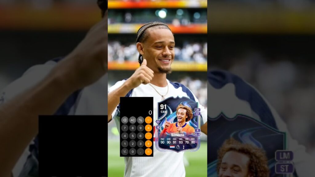 Calculated Xavi Simons rating in FC26 #viralshort