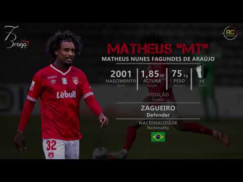 Matheus Nunes "MT" 2001 - Zagueiro/Defender - Atualização em maio de 2025.
