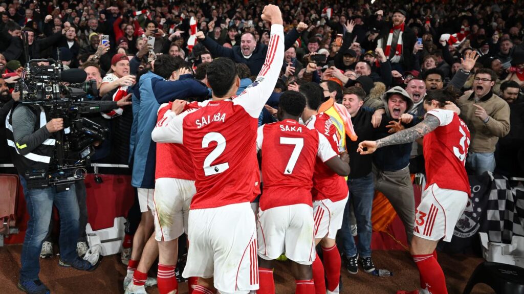 How many points Arsenal need from final seven games to win Premier League title