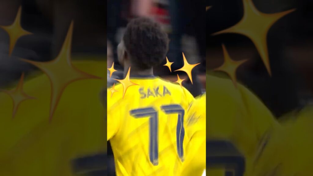 Bukayo Saka Wearing Number 7️⃣7️⃣
