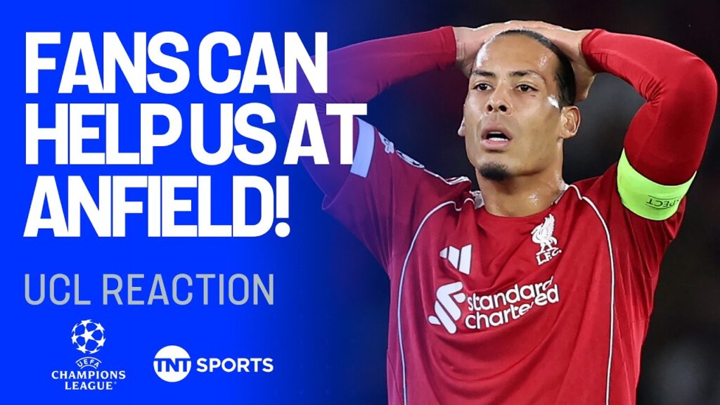 Virgil Van Dijk 'not happy' with the loss vs PSG but hopes Liverpool can turn it around at Anfield 😒