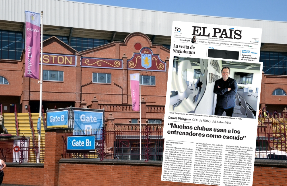 Aston Villa CEO Damià Vidagany has spoken about with the club