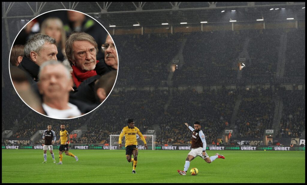 Man Utd have an ‘extensive dossier’ on Joao Gomes WOLVERHAMPTON, ENGLAND - FEBRUARY 27: A general view as Douglas Luiz of Aston Villa crosses the ball inside the stadium during the Premier League match between Wolverhampton Wanderers and Aston Villa at Molineux on February 27, 2026 in Wolverhampton, England