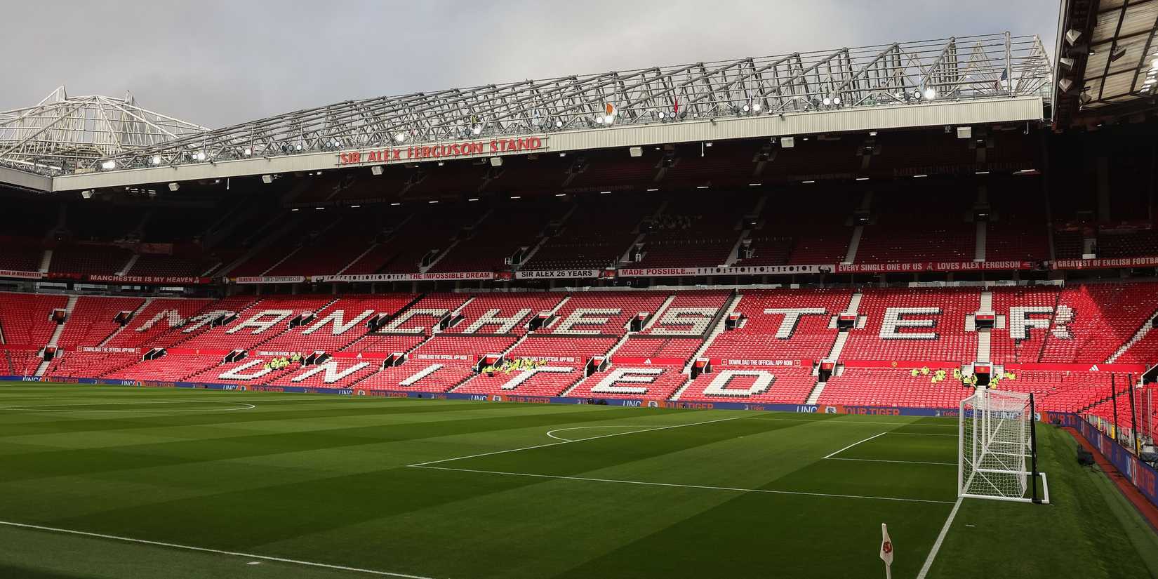 A general view of Old Trafford during the Premier League match Manchester United vs Fulham 