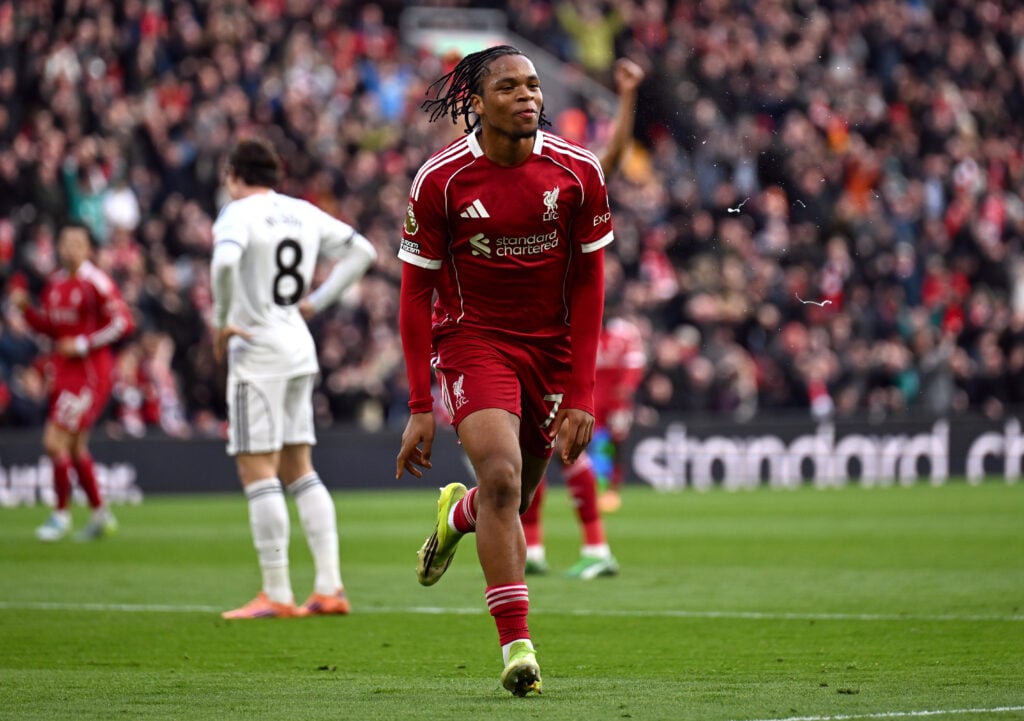 Rio Ngumoha scores for Liverpool v Fulham - Premier League