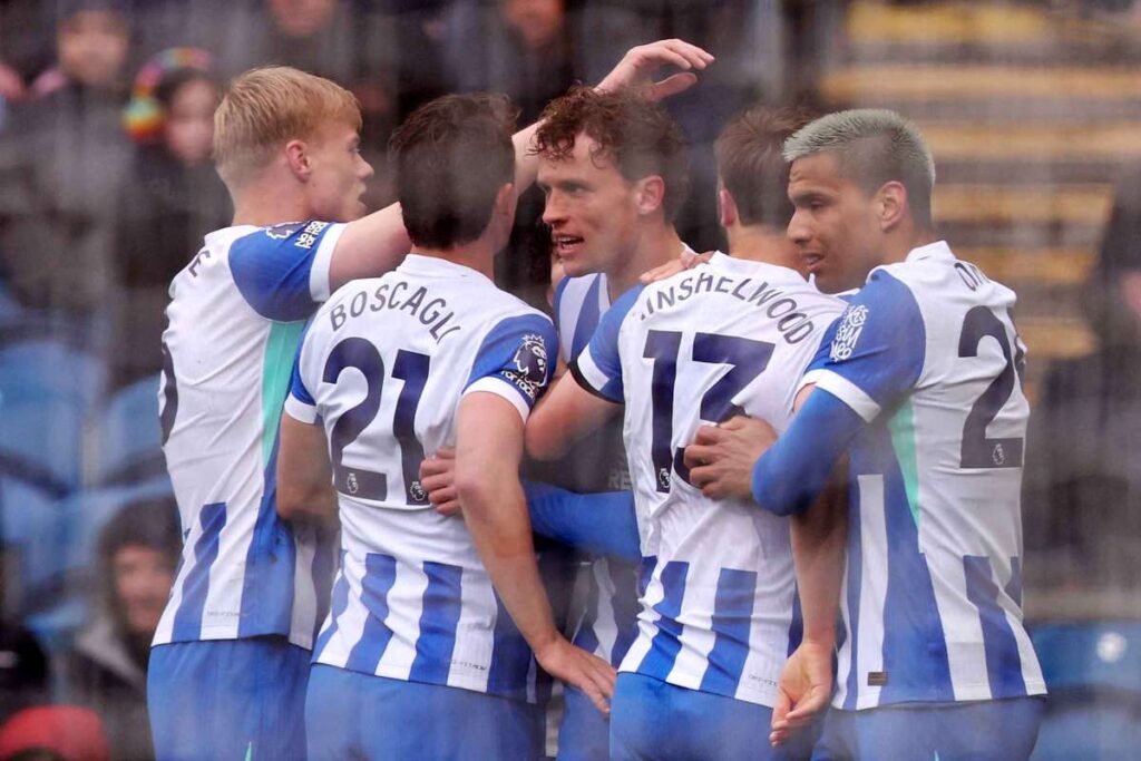 Wieffer scores twice as Brighton boost European hopes with win at Burnley