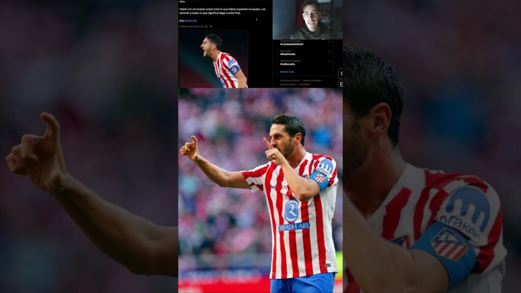 Koke dió un discurso en el vestuario después de que el Atleti se clasificara a la final de la Copa
