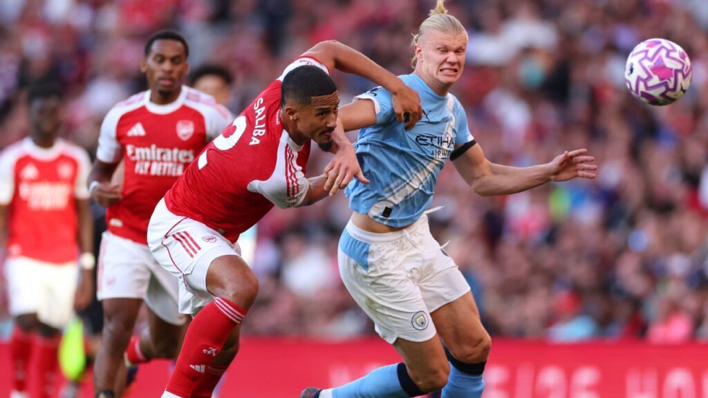 Arsenal and Man City's final Premier League fixtures compared as title race hots up