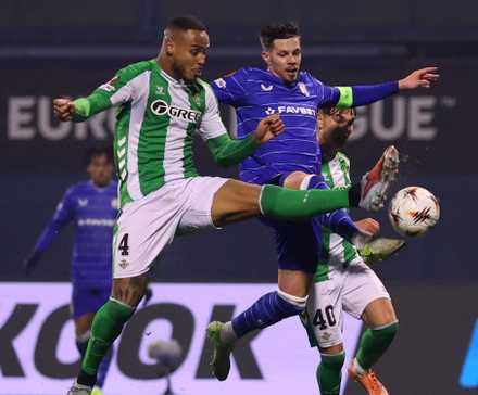Real Betis' Natan in action with GNK Dinamo Zagreb's Miha Zajc