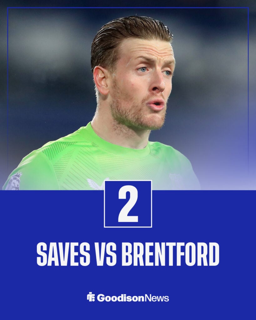 Jordan Pickford's save against Brentford