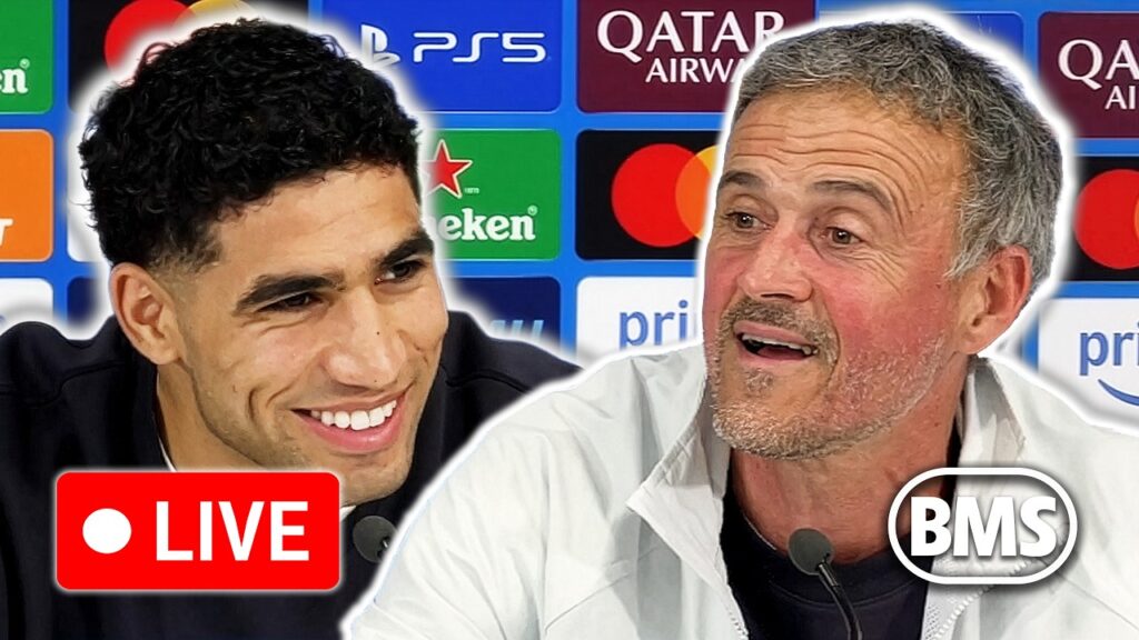🔴 LIVE | Luis Enrique and Achraf Hakimi pre-match press conference | Liverpool v PSG