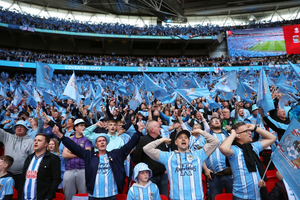 Guided at first by Mark Robins, trips to Wembley and a journey through the divisions helped Coventry fans learn to love the club again