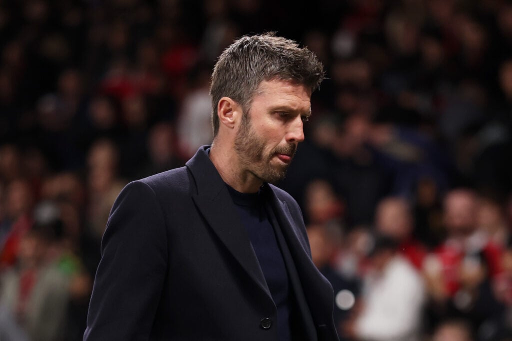 Michael Carrick in suit for Manchester United
