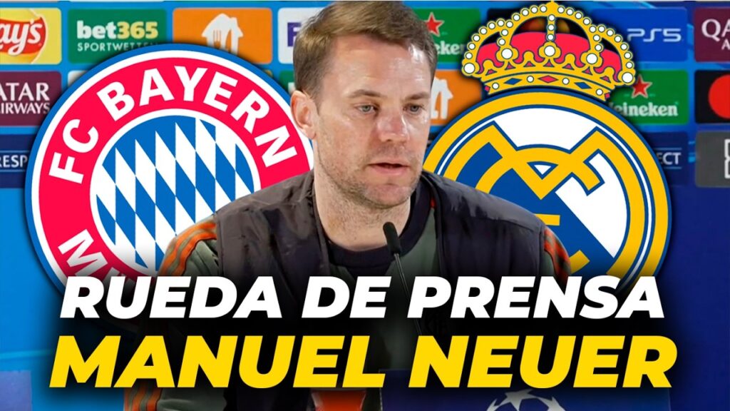 MANUEL NEUER en RUEDA de PRENSA antes del BAYERN vs REAL MADRID | CHAMPIONS LEAGUE