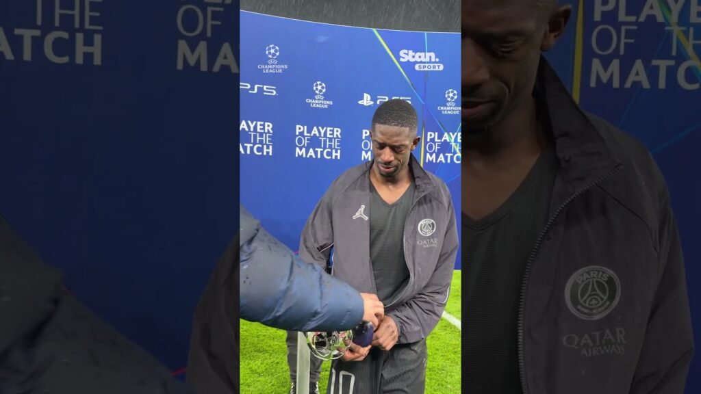 Ousmane Dembele collects ANOTHER Player of the Match award in the Champions League 🔥 #UCL #PSG