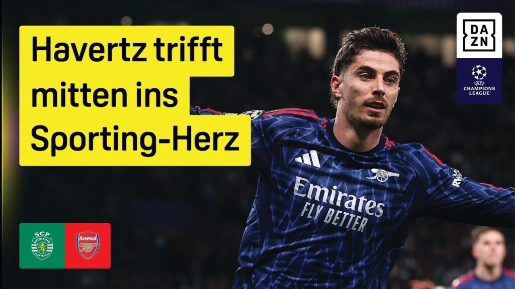 Hero-Havertz: Sporting - Arsenal | Viertelfinal-Hinspiel | UEFA Champions League | DAZN Highlights