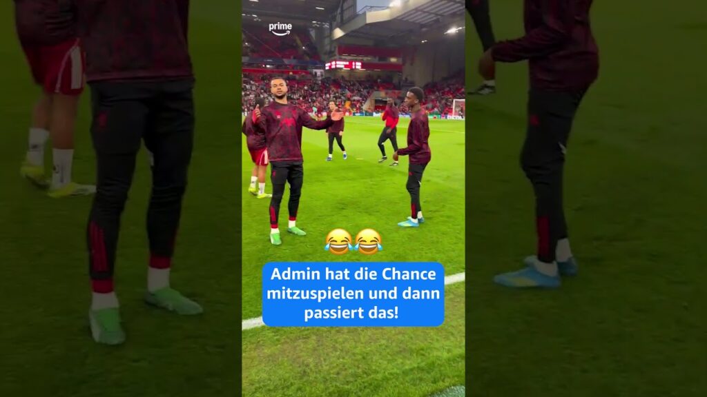 Admin hat die Chance, aber wartet auf die Reaktion von Cody Gakpo😂😂😂 #UCL #primevideo