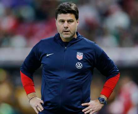 Mauricio Pochettino coach of U.S. during the match
