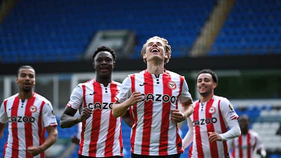 Article image:Peterborough U21s 1 Brentford U21s 1: Redknapp on target but late equaliser delays Bees' PDL title celebrations