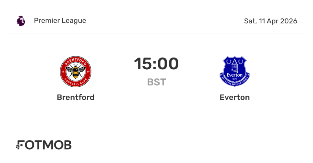 Brentford vs Everton - live score, predicted lineups and H2H stats