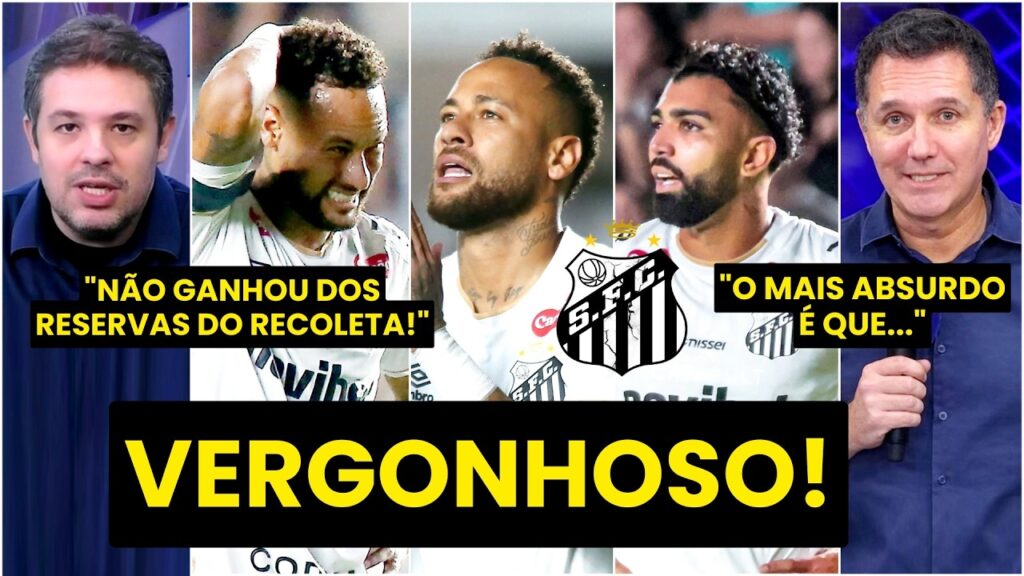 QUE VEXAME DO SANTOS!!! "O NEYMAR SAIU BATENDO BOCA COM TORCEDOR e..." EMPATE com RECOLETA DETONADO!