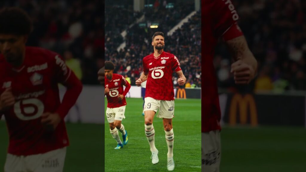 Le 1️⃣1️⃣ème but d'Olivier Giroud cette saison pour parachever la victoire face au TFC (0-4) 🤝