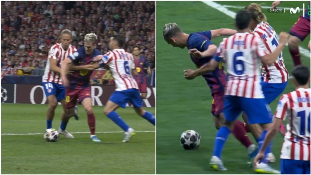 😳 Barcelona's PENALTY CONTROVERSIALLY DENIED by VAR for foul on Dani Olmo vs Atletico Madrid