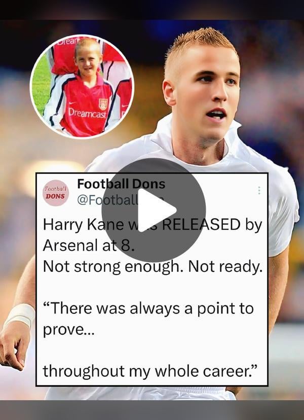 Arsenal released Kane at 8… Spurs ended up building him instead